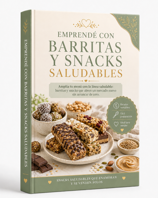 EMPRENDÉ CON BARRITAS Y SNACKS SALUDABLES
